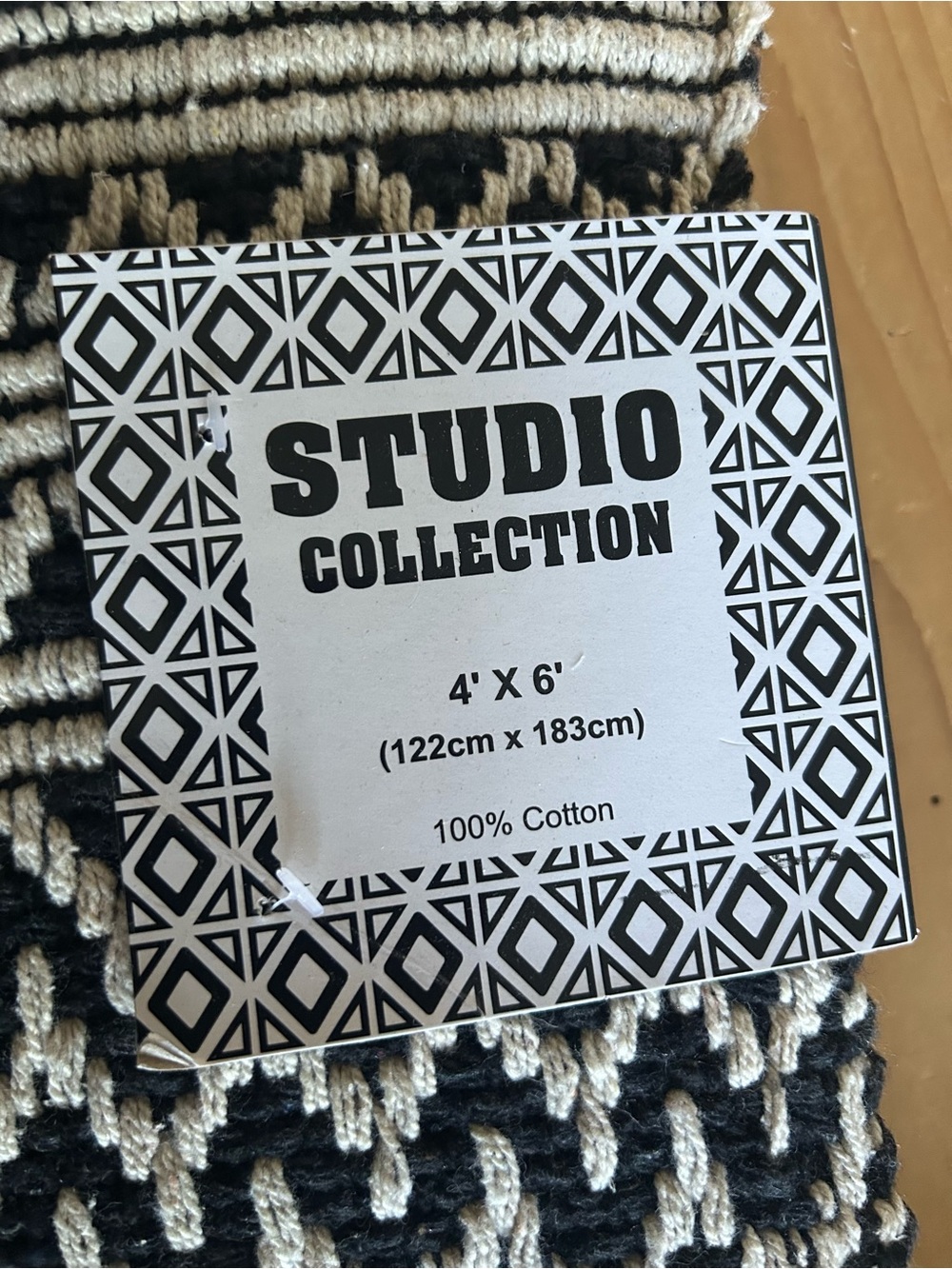Cotton Textile 100% Rug made in India